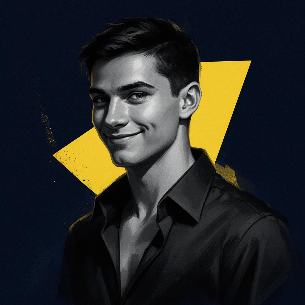 Stylized editorial portrait of Arvin Royaie, Co-Founder · Growth & Go-to-Market