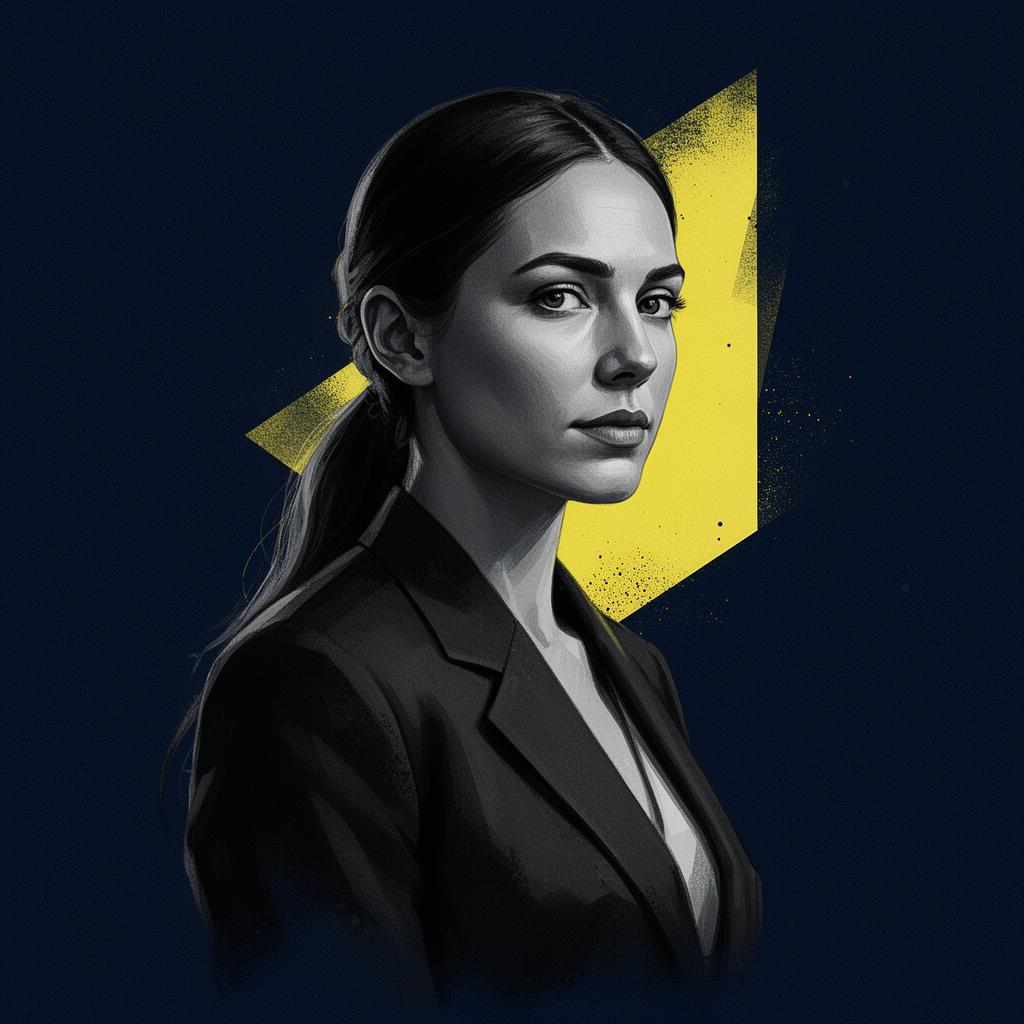 Stylized editorial portrait of Dr. Soheila Najafi Mehri, Co-Founder · Research & Curriculum